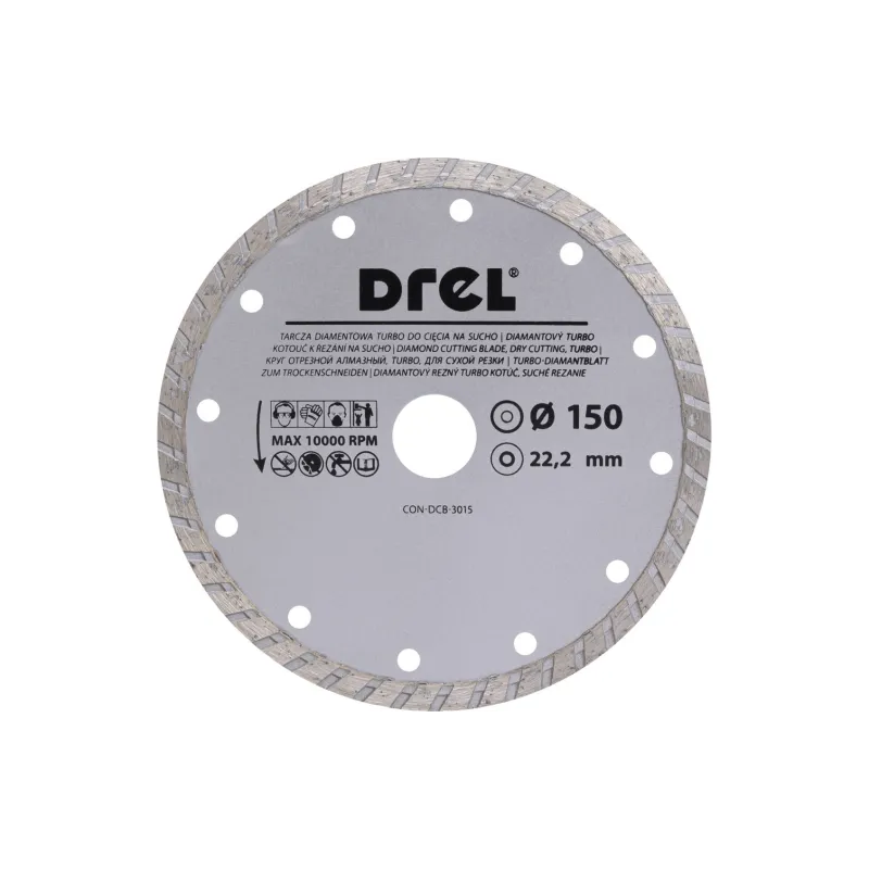 Tarcza diamentowa 150 x 22.2 mm, Turbo