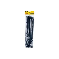 Opaski zaciskowe 4.8 x 380 mm, nylonowe, czarne, 100 szt.
