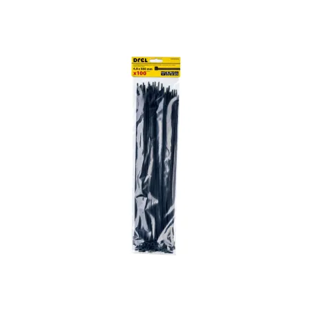 Opaski zaciskowe 4.8 x 380 mm, nylonowe, czarne, 100 szt.