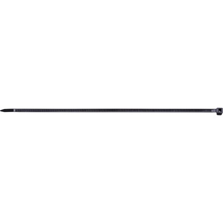 Opaski zaciskowe 7.2 x 380 mm, nylonowe, czarne, 100 szt.