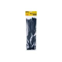 Opaski zaciskowe 7.2 x 380 mm, nylonowe, czarne, 100 szt.