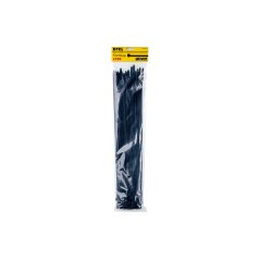 Opaski zaciskowe 7.2 x 550 mm, nylonowe, czarne, 100 szt.