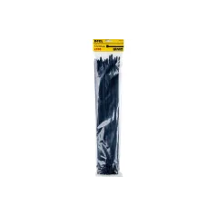 Opaski zaciskowe 7.2 x 550 mm, nylonowe, czarne, 100 szt.