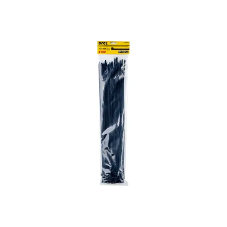 Opaski zaciskowe 7.2 x 550 mm, nylonowe, czarne, 100 szt.