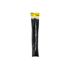 Opaski zaciskowe 9.0 x 720 mm, nylonowe, czarne, 100 szt.
