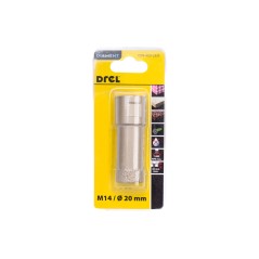 Otwornica z nasypem diamentowym 20 mm, M14, diament lutowany