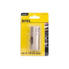 Otwornica z nasypem diamentowym 25 mm, M14, diament lutowany