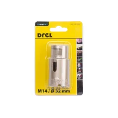 Otwornica z nasypem diamentowym 32 mm, M14, diament lutowany