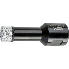 Otwornica z nasypem diamentowym 14 mm, M14, diament lutowany