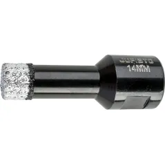 Otwornica z nasypem diamentowym 14 mm, M14, diament lutowany