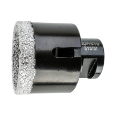 Otwornica z nasypem diamentowym 51 mm, M14, diament lutowany