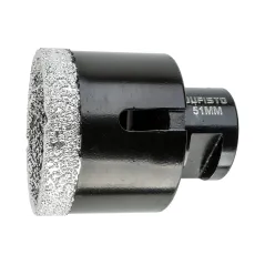 Otwornica z nasypem diamentowym 51 mm, M14, diament lutowany