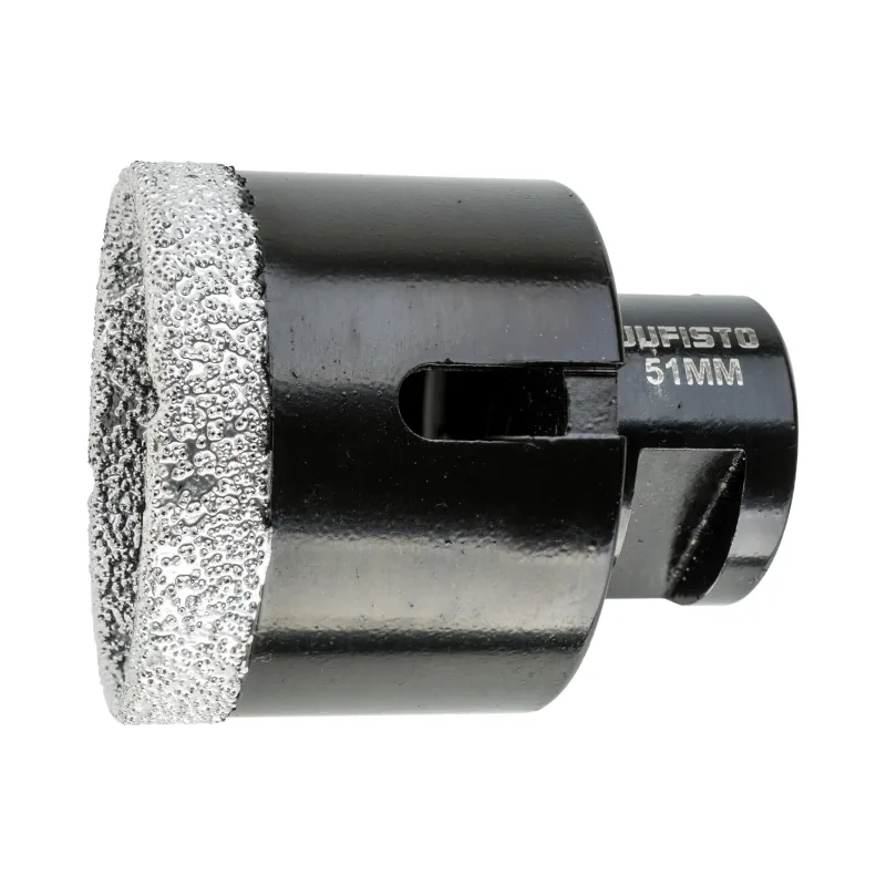 Otwornica z nasypem diamentowym 51 mm, M14, diament lutowany