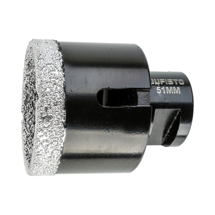 Otwornica z nasypem diamentowym 51 mm, M14, diament lutowany Otwornica z nasypem diamentowym 51 mm, M14, diament lutowany