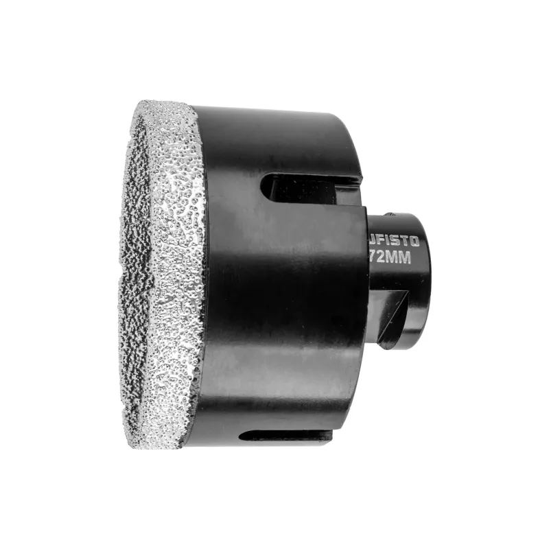 Otwornica z nasypem diamentowym 72 mm, M14, diament lutowany Otwornica z nasypem diamentowym 72 mm, M14, diament lutowany