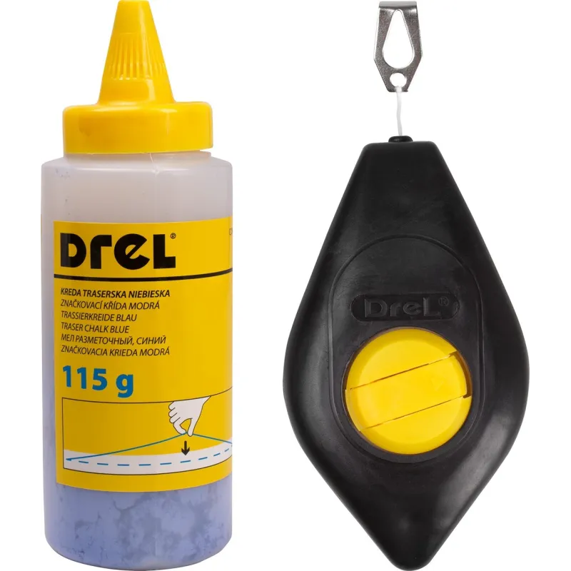 Zestaw sznur traserski 30 m i kreda traserska niebieska 115 g