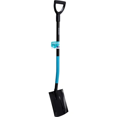 Szpadel prosty, trzonek metalowy, plastikowy uchwyt