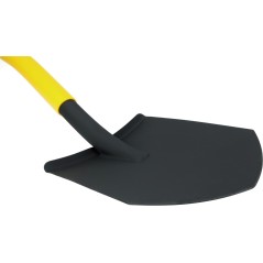 Szpadel szpiczasty, metalowy trzonek, plastikowy uchwyt