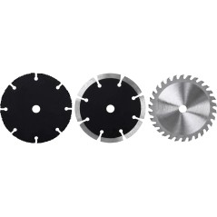 Zestaw tarcz 98 x 11 mm, diamentowa segmentowa, TCT, uniwersalna, 3 szt.