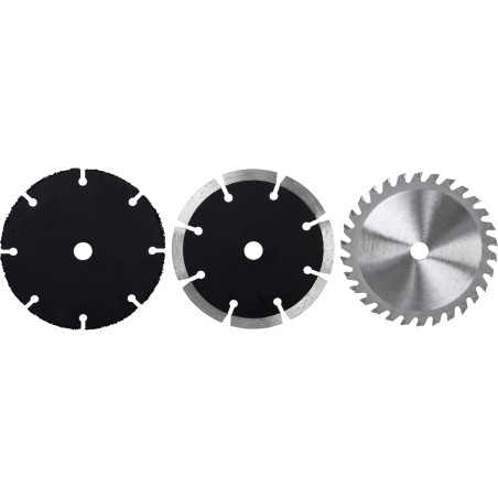 Zestaw tarcz 98 x 11 mm, diamentowa segmentowa, TCT, uniwersalna, 3 szt.