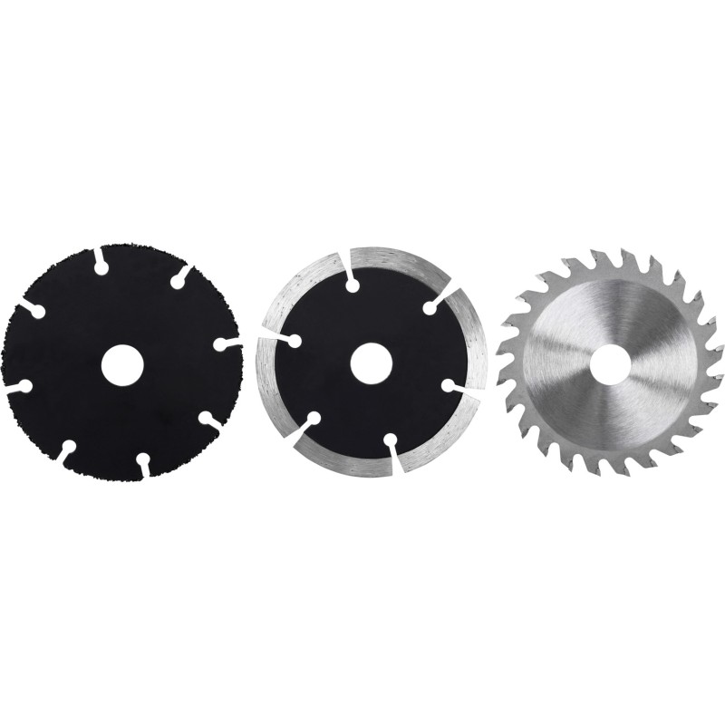 Zestaw tarcz 85 x 15 mm, diamentowa segmentowa, TCT, uniwersalna, 3 szt.