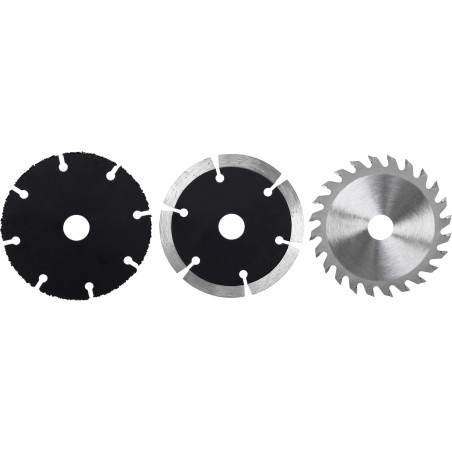 Zestaw tarcz 85 x 15 mm, diamentowa segmentowa, TCT, uniwersalna, 3 szt.