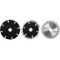 Zestaw tarcz 85 x 15 mm, diamentowa segmentowa, TCT, uniwersalna, 3 szt.