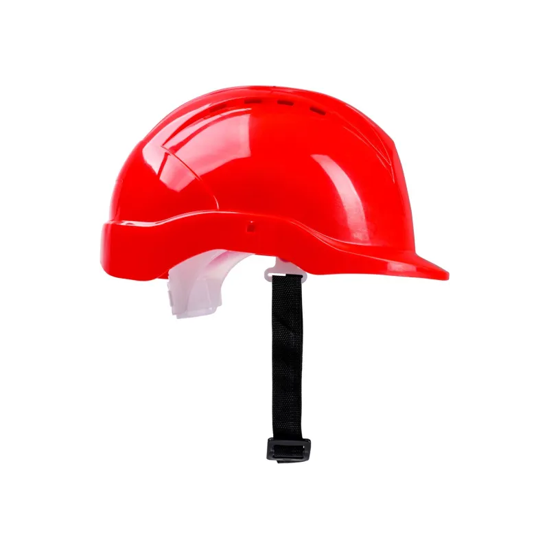 Kask budowlany, czerwony