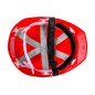 Kask budowlany, czerwony
