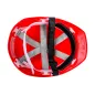 Kask budowlany, czerwony