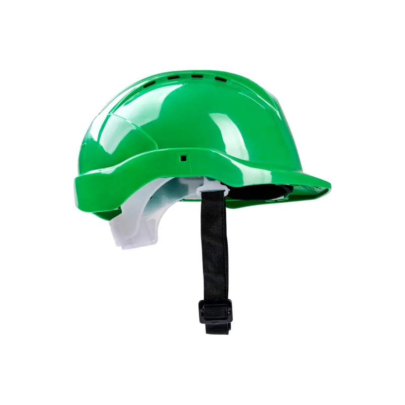 Kask budowlany, zielony