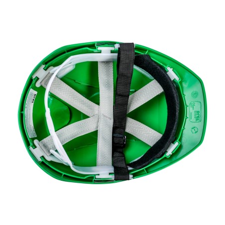 Kask budowlany, zielony