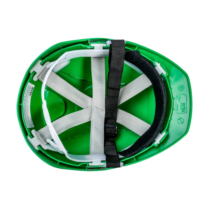 Kask budowlany, zielony