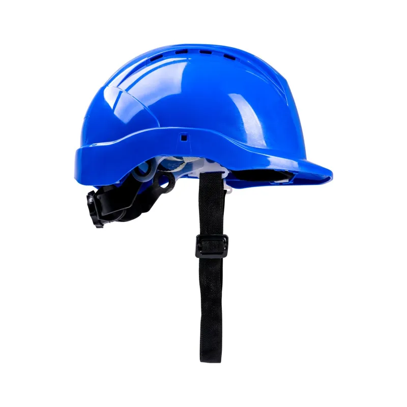 Kask budowlany, regulacja automatyczna, niebieski