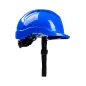 Kask budowlany, regulacja automatyczna, niebieski