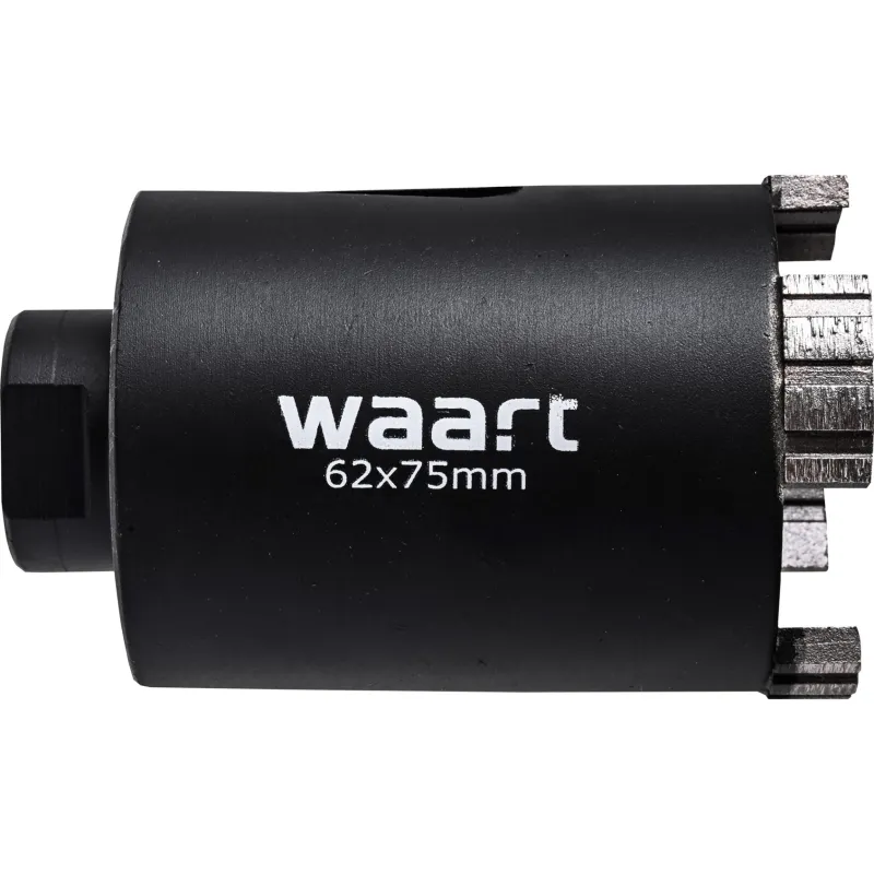 Otwornica diamentowa 62 x 75 mm, segmentowa, uchwyt M22