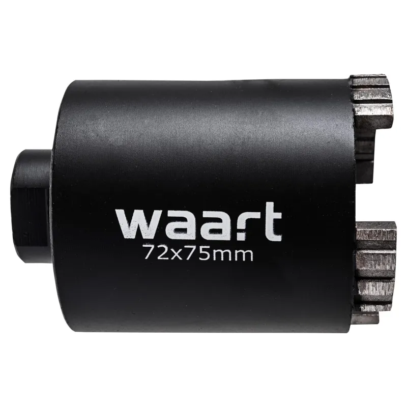 Otwornica diamentowa 72 x 75 mm, segmentowa, uchwyt M22