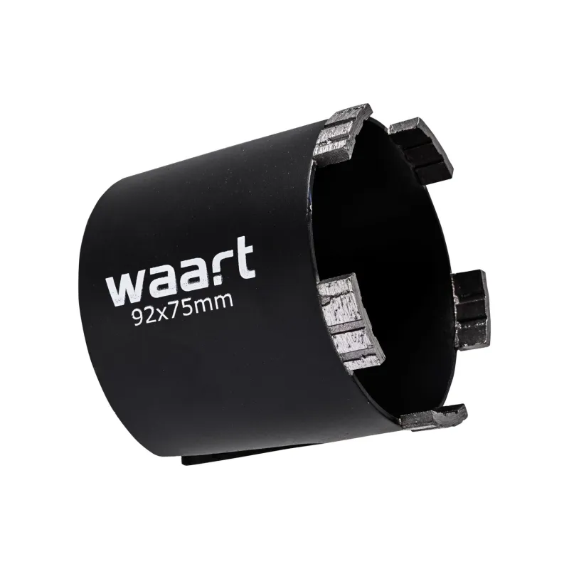 Otwornica diamentowa 92 x 75 mm, segmentowa, uchwyt M22