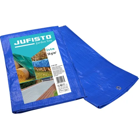Plandeka 2 x 4 m, 50 g/m2, niebieska