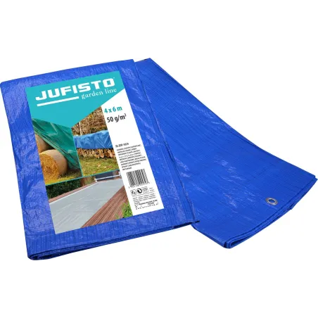 Plandeka 4 x 6 m, 50 g/m2, niebieska
