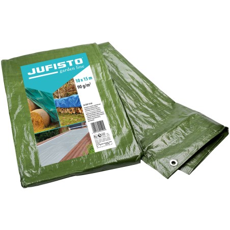 Plandeka 10 x 15 m, 90 g/m2, zielona