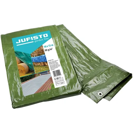 Plandeka 10 x 15 m, 90 g/m2, zielona