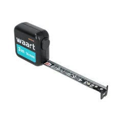 Miara zwijana stalowa 3m, 16mm, dwustronna, autostop