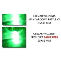 Maska przyłbica samościemniająca TECMEN GRIND 820S Eagle szeroka 95x85 mm