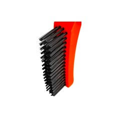 Szczotka druciana, drut stalowy, 4 x 16, 260 mm, plastikowa