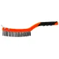 Szczotka druciana ze skrobakiem, drut stalowy, 3 x 19, 347 mm, plastikowa Szczotka druciana ze skrobakiem, drut stalowy, 3 x 19, 347 mm, plastikowa