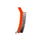 Szczotka druciana ze skrobakiem, drut stalowy, 3 x 19, 347 mm, plastikowa Szczotka druciana ze skrobakiem, drut stalowy, 3 x 19, 347 mm, plastikowa