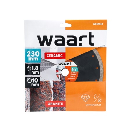 Tarcza diamentowa 230 x 22.2, warkoczowa