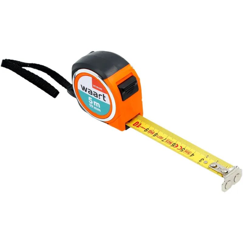 Miara zwijana stalowa 5 m, 19 mm, kompaktowa obudowa