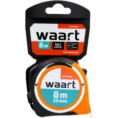 Miara zwijana stalowa 8 m, 25 mm, kompaktowa obudowa